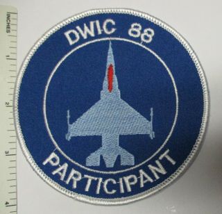 Dutch Royal Netherlands Air Force Patch Dwic 88 Participant Vintage