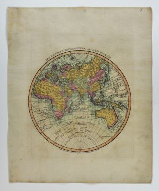 1812 Darton Atlas World Map Eastern Hemisphere Europe Asia Africa Australia