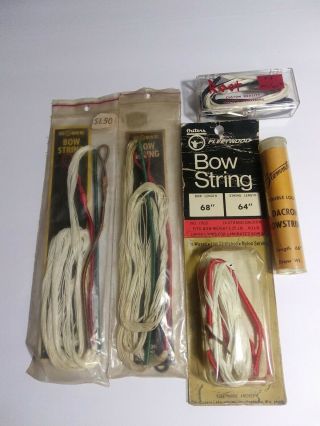 Vintage Asst Bow Strings Nos Rome/root/fleetwood/ Stemmler Bundle
