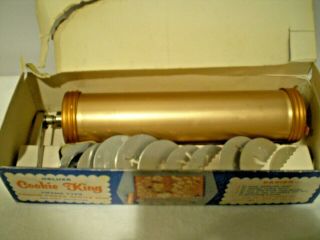 Vintage Nordic Ware Deluxe Cookie King Crank Type Cookie Press Spritz Gun