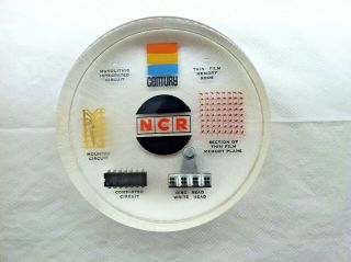 Vintage Ncr Century 100 Computer - Lucite Paperweight Chips & Thin Film Memory