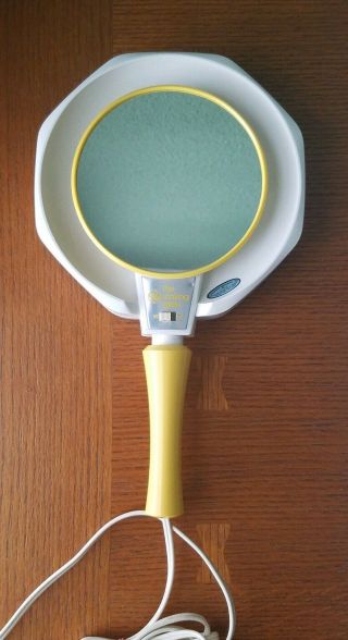 Vintage Ge The Looking Glass Mirror Handheld Lighted 2 Sided Makeup Mirror