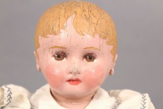 Rare Antique 16in Martha Chase Hand Painted Stockinette Cloth Doll 3