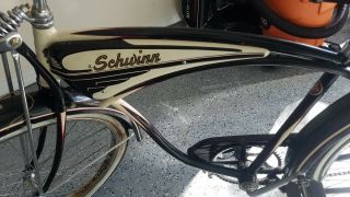 1948 Schwinn Autocycle B 6 Black And White