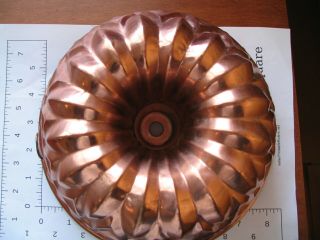 Vintage Stockli Netstal Swiss Copper Mold Bundt Cake Pan
