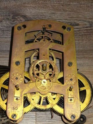 Vintage Antique Seth Thomas Clock Movement 50