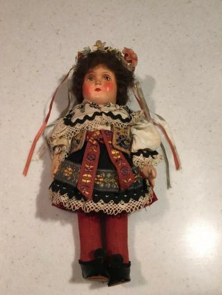 Vintage Lenci Felt Doll