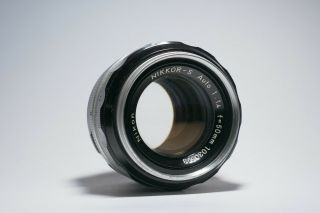 Vintage Nikon Nikkor S - Auto 50mm F/1.  4 Pre - Ai Lens,  Hood 1030693