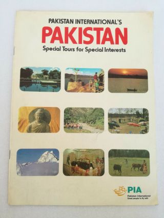 Vintage Pia Pakistan International Airline Brochure Travel Guide
