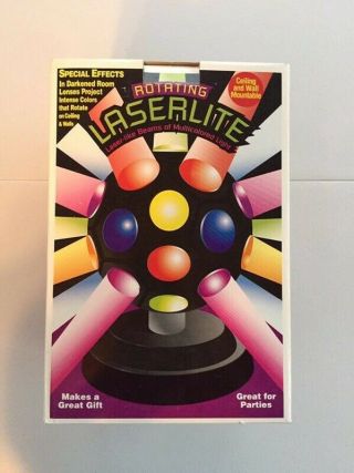 Laser Light Ball Vintage Spinning Rotating Party Disco Multi Color