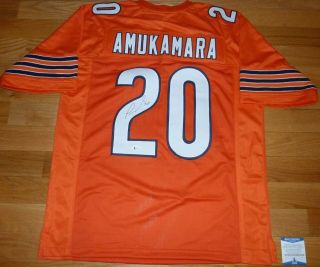 Beckett - Bas Prince Amukamara Autographed - Signed Chicago Bears Orange 20 Jersey