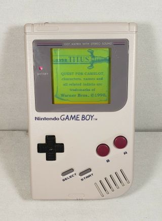 Nintendo Game Boy Dmg - 01 Gray Vintage 1989 Handheld System