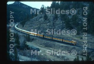 Slide D&rgw Rio Grande F9as 5771 & 2 W/ski Train Action Pinecliff Co