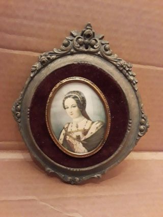 Antique/vintage Framed Picture Of A Woman