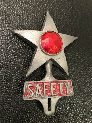 license plate topper nat ' l san jose safety devices reflector jewel patina legit 2