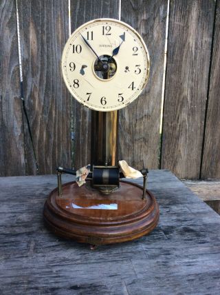 Antique Bulle @ 1922,  Battery Electric Shelf Clock,  Parts / Restoration Project