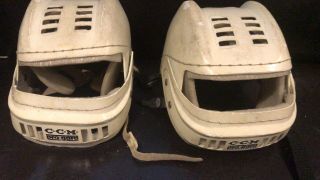2 Vintage 60 - 70s Ccm Pro - Gard Hockey Helmet Canada