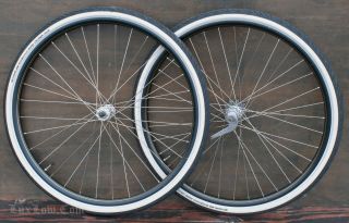28 " Prewar Bicycle Wheels Tires Departure Hub Vintage Schwinn Woodwheel Bike