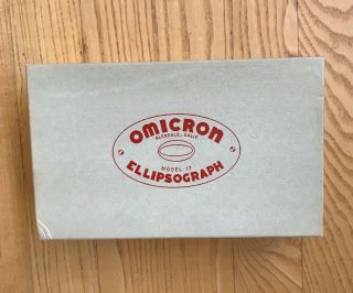 Vintage Omicron Ellipsograph,  Model 17,  Box,  Instructions 3