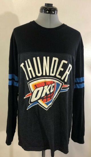 Nba Oklahoma City Thunder Okc Long Sleeve Shirt Large D18