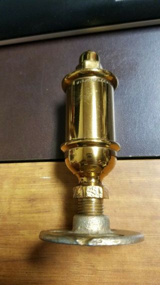 Antique Brass Air Steam Whistle Mcnab & Harlin Mcn & H Mfg.  Co. ,  Ny 19th Century