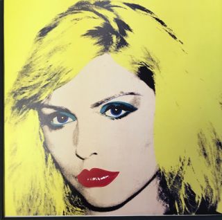 Andy Warhol Debbie Harry Blondie Vintage Acid Mat & Backing 12x12 Frame