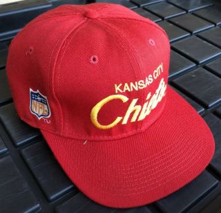 Vintage 90s Kansas City Chiefs Sports Specialties Script SnapBack Hat Cap PRO 2