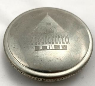 Vintage Tiffany & Co Trinket Box Tin Handcrafted Pewter Red Velvet Lining