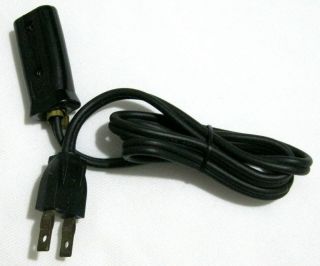 Vintage Power Cord Male 2 Prong Female Bakelite Appliance Connector Plug 110v