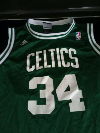 Adidas Nba Boston Celtics Green 34 Paul Pierce Jersey Size Youth Medium