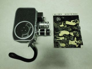 Vintage Bolex Paillard 8sl W/yvar 1:1.  9 F=13mm Lens Movie Camera