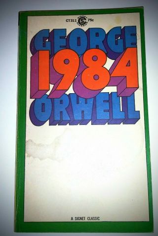 Vtg 1984 George Orwell Paperback,  Signet Classic Published 1961,  44th Printing
