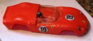 Vintage Eldon Strombecker 1/32 Slot Car 19 Ferrari Body