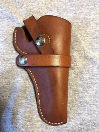 Vintage Hunter Belt Holster 1100 - 8 Right Handed / 3 - 4” Barrel Brown Leather