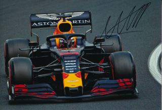 Max Verstappen Signed 8x12 Inches 2019 Red Bull F1 Canada Gp Photo