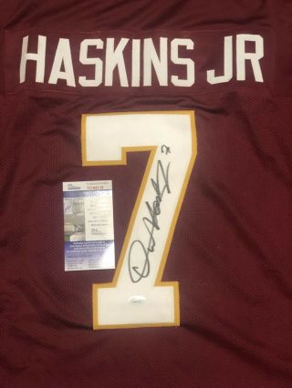 Dwayne Haskins Jr.  Autographed Washington Redskins Jersey (jsa) Rc Qb Osu