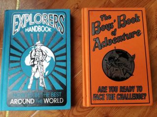 2 Hardback Books The Explorers Handbook And The Boys Book Of Adventure