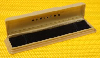 Vintage Hamilton Bakelite Watch Box Made In Usa Vgu