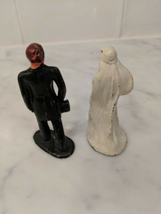 Vtg Collectible Barclay Lead Bride And Groom 625 & 626 Figurines Made In USA 2