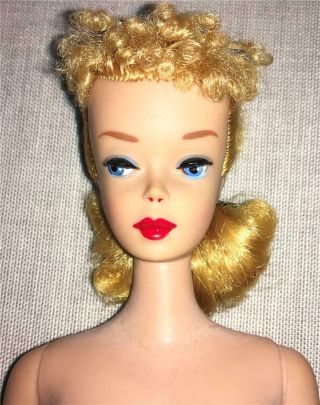 Stunning - Vintage Barbie 4 Blonde Ponytail Dressed In Nighty Negligee - A45