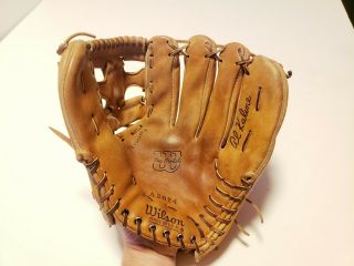 Vintage Wilson A2000 Pro Model A2024 Al Kaline Baseball Leather Glove
