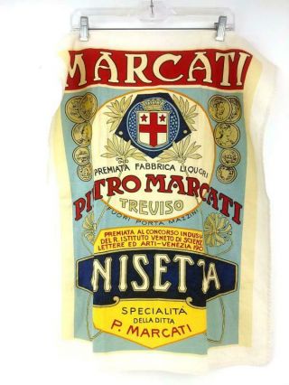Sur La Table Vintage Label Kitchen Towel Retired Marcati Anisetta Italian Liquor