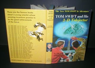 Tom Swift Jr.  24 - Tom Swift And His 3 - D Telejector 1966 Printing Victor Appleton