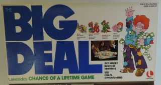 Vintage 1977 Lakeside Big Deal Business Ventures Family Board Game 100 Complete