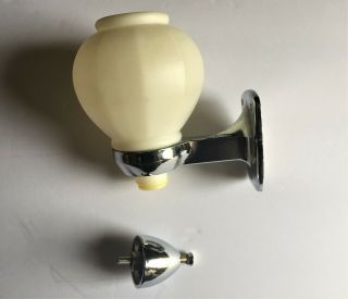 Vintage Wall Mounted Liquid Soap Dispenser Parts - Chrome/brass,  Metal,  Plastic