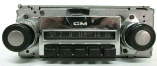Vintage Delco Gm,  Am Push Button Car Truck Radio Model: 111pb1 Made In Usa