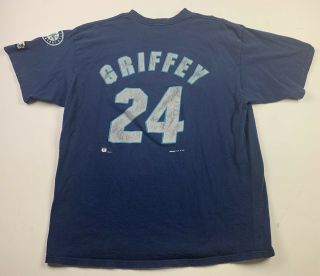 Vintage 90s Seattle Mariners Ken Griffey Jr.  T - Shirt Starter Xl Baseball Mlb