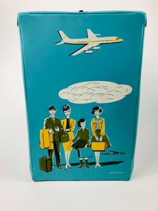 Remco 1960s Littlechap Doll Case Vtg Fashion Dollsuitcase Trunk Family Airplane