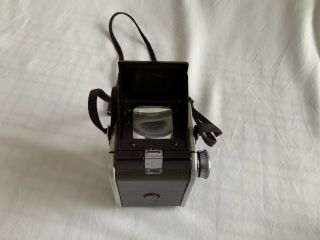 Vintage Brown Kodak Duaflex IV Camera with Kodet Lens and Flash Holder 3
