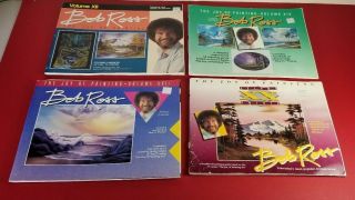 Set Of 4 Vintage Bob Ross Joy Of Painting Books 1988 - 1990